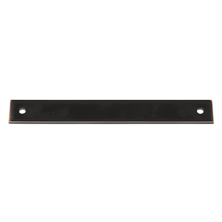 Gliderite Hardware 7-1/4 in. Oil Rubbed Bronze Squared Back Plate 6-1/4 in. Center to Center - 7342-160-ORB 7342-160-ORB-1